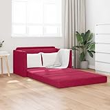 Dimensions et capacité optimales Ce canapé-lit bordeaux en velours mesure 124 x 71 x 78 cm offrant un couchage confortable avec une capacité maximale de 110 kg par siège, idéal pour salon, séjour, chambre, bureau ou studio.