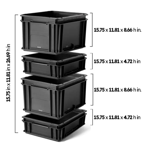 Storage Compat KITCOMPOSTERO1 10 Gallon Compost Bin Cup Kit - Odorless Recycled Plastic thumb #1