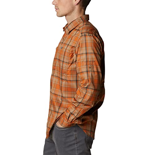Image of Columbia Men Omni-Shade Silver Ridge Utility Lite Plaid Hiking and Trekking Long Sleeve Shirt