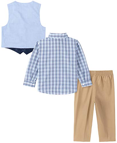 Image of Nautica Baby Boys 4-piece Suit Set with Dress Shirt, Vest, Pants, and Tie