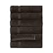 Turkish Luxury Hotel & Spa 16"x30" Hand Towel Set of 6 Turkish Cotton - Organic Eco-Friendly (Hand Towels, Chocolate)