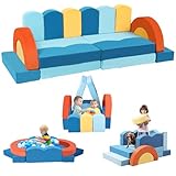 Erament Sofá modular de 22 piezas para niños, sofá