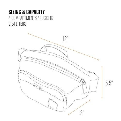 Image of Carhartt Classic Adjustable Sling Bag, Durable, 600-Denier Water Resistant Hip Pack