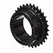 Browning D40Q30 Roller Chain Sprockets, Split Taper, Bushed, Hardened Steel, 2 Strand, 40 Pitch, 30 Teeth