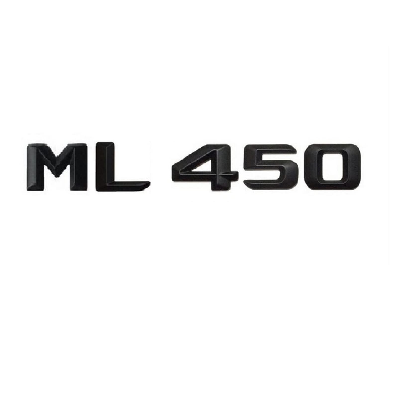 Noir Mat ML 450" Lettre arrière du Coffre de Voiture Mots nombres Badge Emblem Decal Sticker Fit for Mercedes Benz ML Classer ML450 AMG