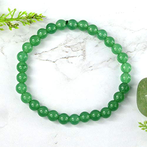 Image of Reiki Crystal Products Certified Natural Crystal Stone Bracelet 6 mm Round Beads for Men and Women | Premium Gemstone Jewellery Collection | Reiki Charged | Multiple Stone Variants Available