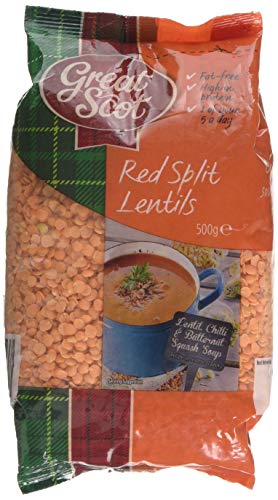 Great Scot Red Split Lentils 500 g (Pack of 1)