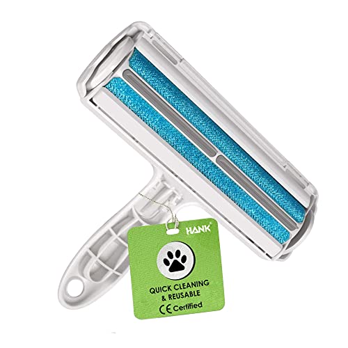 HANK Dog Hair Remover – Reusable Lint Roller – Fur Remover from Clothes – Quick – Easy – Pet Hair Cleaner for Furniture Sofa – Carpets – Bedding – Couch – Car Seat – Clothing – Cat Hair Remover