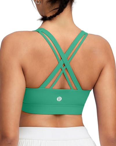 Image of RUNNING GIRL High Impact Sports Bra for Women,Criss-Cross Back Top with Moulded Cups Womens Sports Bra High Support