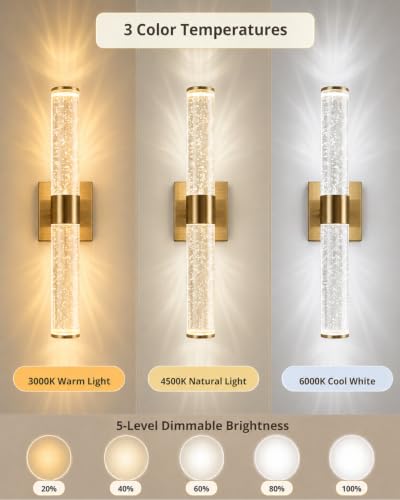 Image of Wall Sconces Set of Two,Guwikou Battery Operated Wall Sconce with 16000mAh Large Capacity,Screw-Mounted,USB-C Charging,Smart Auto, 30ft Remote abd 5 Brightness,for Bedroom Living Room Decor-15.8 Inch