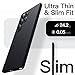 JETech Slim Case for Samsung Galaxy S25 Ultra 5G with Camera Lens Full Protection, Ultra-Thin Lightweight Matte Finish Minimalist Protective Phone Cover (Titanium Black)