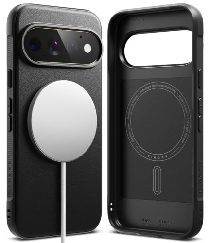 �yRingke�zPixel 11 Pro �P�[�X �I�j�L�X �}�O�l�b�g�i�u���b�N�j | PixelSnap�Ή�, �l�I�W���}�O�l�b�g, TPU�P�[�X, �w��h�~, �O���j���[���e�N�X�`���[, �X�g���b�v�z�[��, �}�O�l�b�g�A�N�Z�T���[�Ή�