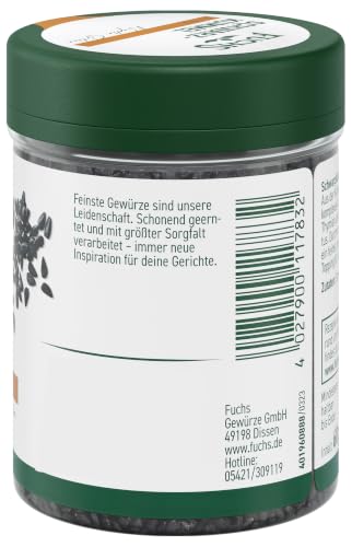 Fuchs Gewürze - Schwarzkümmel ganz | 60 g in der Streudose