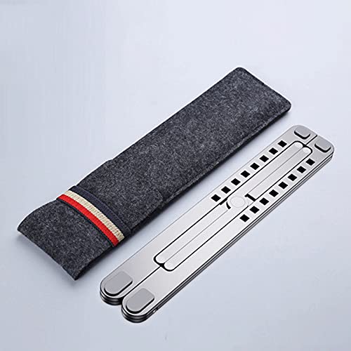 Laptop Stand Portable Heights Adjustable Aluminum Alloy Desktop Ventilated Cooling Holder Folding Color B B