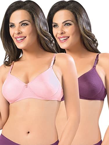 Image of SONARI Women's Non-Padded T-Shirt Bra | Wire-Free, Medium Coverage, Comfortable Polyester-Cotton Blend Fabric | Adjustable Straps, Ideal for Sports Catwalk