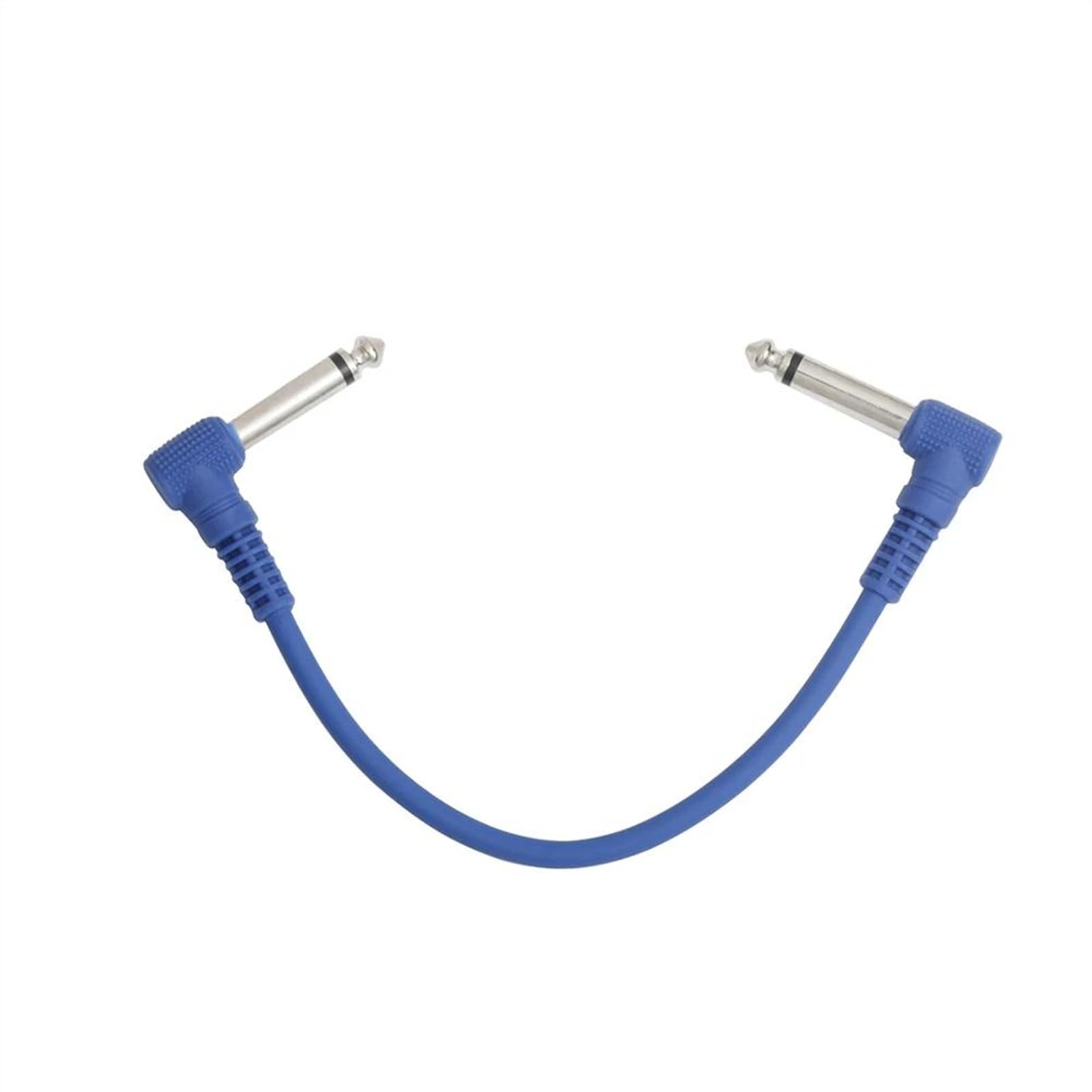 6 Stück Gitarren-Patchkabel, 6,35 Mm Winkelstecker, Kein Lärm, Abgeschirmtes Kabel Für Gitarren-Effektpedale Audiokabel für Gitarreninstrumente