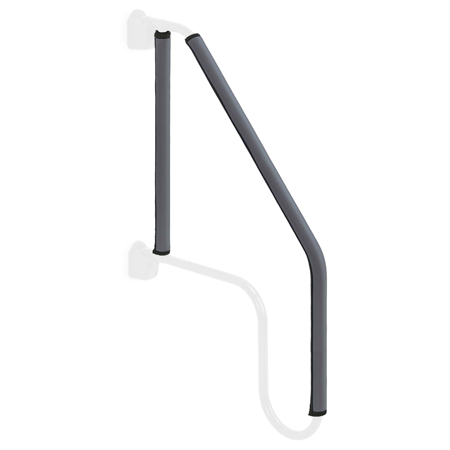 AM-ZIP2239C Lend-A-Hand Zip Grip - RV Handrail Neoprene Grip Cover with Nylon Zipper - Machine Washable - Fits AM-533 Extended Assist Rail - Set of 22 & 39" (Charcoal)