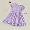Toddler Baby Girl Back to School Dress Crayon Bow ... #5
