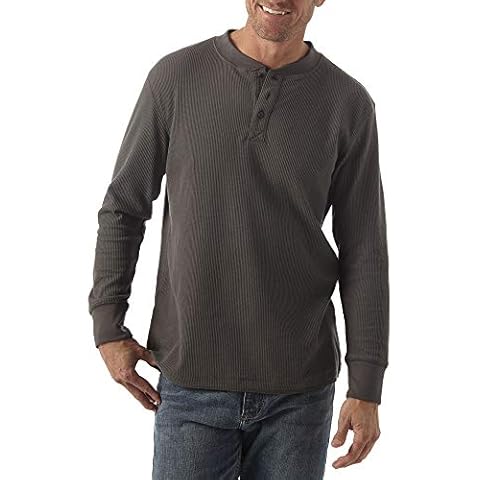 Wrangler Authentics Men's Long Sleeve Henley Shirt Cover