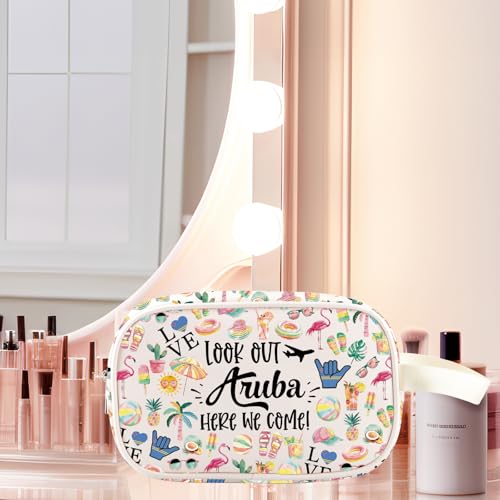 JNIAP Aruba Makeup Bag Aruba Trip Gifts Aruba Vocation Gifts Aruba Travel Bag Aruba Souvenir Aruba Toiletry Bag (Out Aruba cmb)4