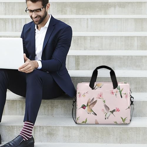 Funda para portátil con asa y correa 15.6 pulgadas rosa miniatura 3