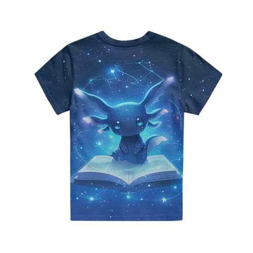 Image of Kids Graphic T-Shirt Boys Girls Novelty Tees Top Short Sleeve Shirts Summer Blouses 3-16
