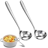 2 Stück Servierlöffel, 20cm Servierlöffel Edelstahl Vorlegebesteck Groß EsslöFfel Edelstahl Rostfrei für Bankett Buffet Restaurant Vorlegebesteck