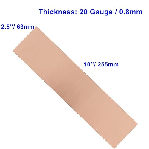 Miniatura 31 de 2 láminas de cobre puro 99.9% + 6 x 6 pulgadas, grosor de calibre 18, 6.024 x 6.024 x 0.039 in, sin arañazos, placas de cobre unidas con película