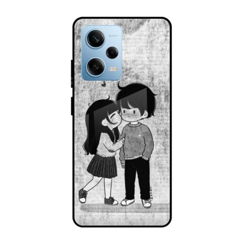 Image of SmashItUp Love | Heart's Designer Printed TPU Metal Case Mobile Back Cover for Redmi Note 12 Pro 5G