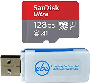 SanDisk 128GB Ultra Micro SDXC Class 10 Memory Card Bundle Works with Samsung
