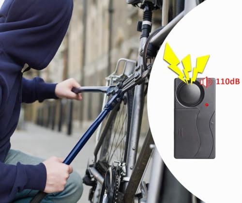 Alarma antirrobo de 110dB con sensor ajustable para proteger ventanas 4