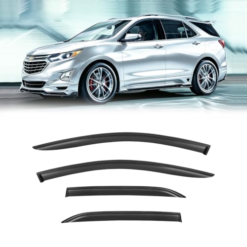 Rain Guards Window Visor for Chevy Chevrolet Equinox 2018-2024 Out-Channel