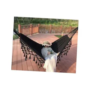 Yardwe Storage Bins New Years Eve Decorations Fall Decorations for Home Tassel Garden Hammock Canvas Hammock Camping Swing Hammock Swing Garden Swing Props Double