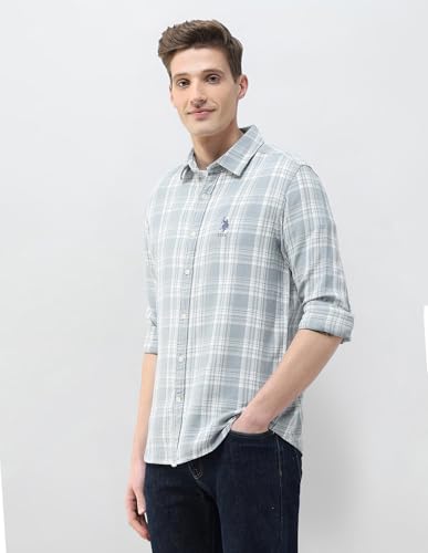 Image of U.s. Polo assn. Denim co. Men's Plaid Checked Motel on The Coast Shirt