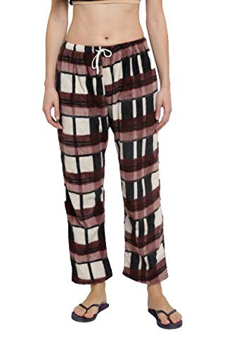 Women's Woolen Cheque Printed Pyjama/Track Pant Lower (Multicolour; Free Size)-image-47