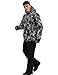 ALSOGO Herren Ski Jacke und Hosen Set Ski Anzug Winter Wasserdicht Winddicht Kapuze Schneemantel 2-Stücke Snowboard Sets 336-Black M