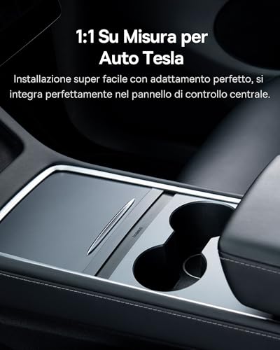 Hub USB 45W per Tesla Model Y e Model 3 2021 2022 2023, Caricabatteria Auto Multiporta 4 in 1, Docking Station con Hub Estraibile e Cavo di Ricarica Rapida, Accessori Model 3 e Model Y - Hub USB - Immagine 1