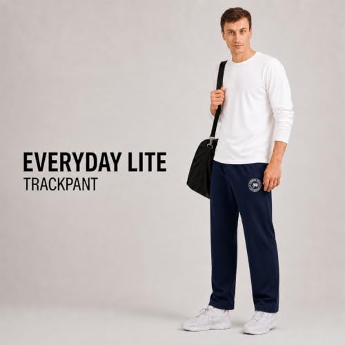 Image of Pepe Jeans Cotton Rich Solid Trackpant, Lounge Pant, Sportswear for Men - L (Pack of 2)