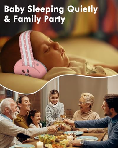 Image of Baby Ear Protection, Noise Cancelling Headphones for Babies, Noise Reduction Earmuffs for Infant and Toddlers up to 36 Months