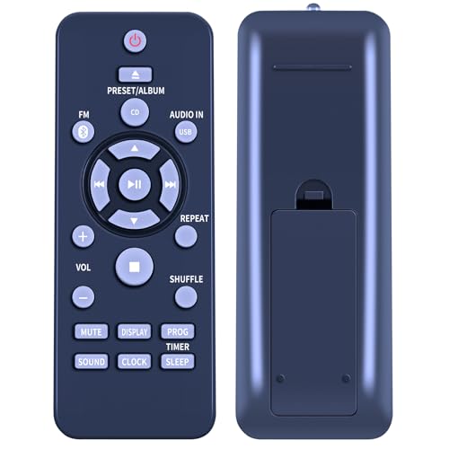 GOUYESHO Télécommande de Rechange BTM2280 pour chaîne stéréo Philips Micro Music BTM2180 BTM2310 BTM1180 BTM2130 BTM2310/12 BTM2310/55 BTM2310/93...