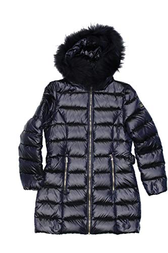  Yes ZEE Giubbotto Donna con Cappuccio O041 O900 tg XL Blu semilucido