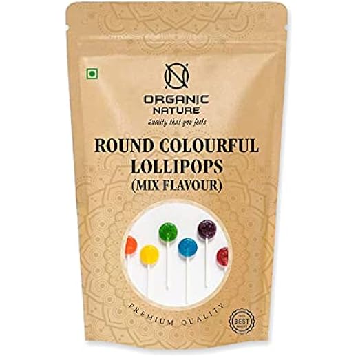 Organic Nature Colourful Lollipop Mix 200g