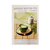 NFFBGFD Japanisches Matcha-Tee-Poster, Leinwand, Poster, 