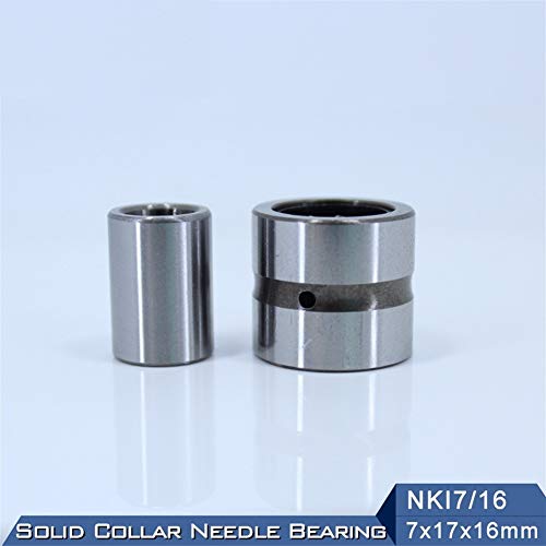 Rodamiento de agujas NKI7/16 7x17x16 mm con anillo interior 6