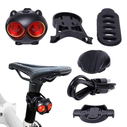 Montaña trasera recargable | Bicicleta recargable con 5 modos para desplazamiento, viaje, noche, carretera, tierra, montaña | Luz trasera de bicicleta |