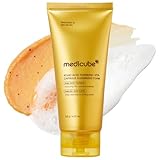 medicube Facial Cleanser Turmeric Capsule Foam Cleanser | for Balancing Uneven Skin Tone & Texture | Fade Appearance of Uneven Patches & Ideal for Use After Spot Care | Korean Skincare, 4.23 oz