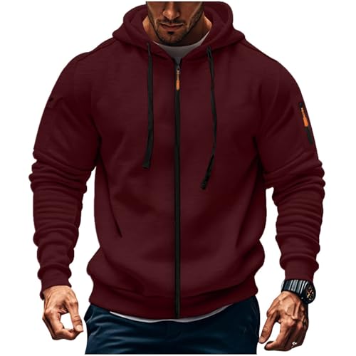 Men's Hooded Fall Hoodies Zip Up Sports Fashion Preppy Pullover Tops for Teens Embroidered Casual Gothic Sweatshirts2
