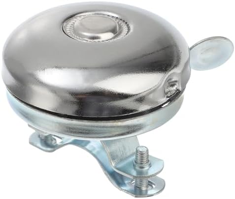 Scooter Bell Bike Tricycle Bell Bike Thumb Replacement Parts Ring Old Fashioned Bicycle Rope Buckle (Silver)