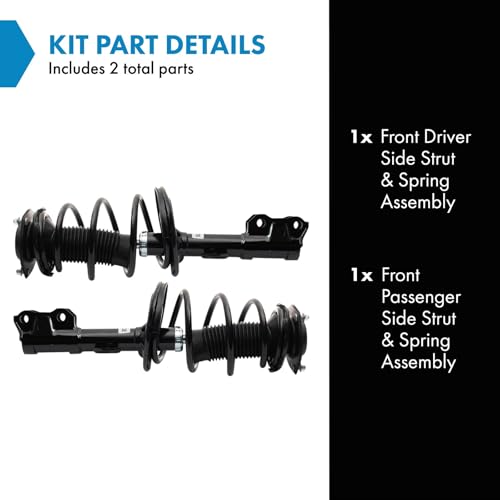 Image of TRQ Front Strut and Spring Assembly Set 2 Piece