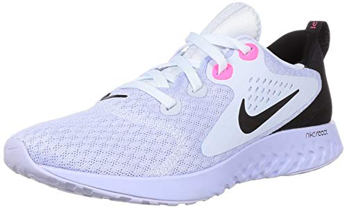 Image of Nike Women WMNS Legend React Football Grey /Black-Palest Purple Running Shoes-5 UK (AA1626-008)